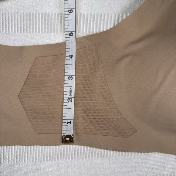Honeylove Crossover Bra Size XL Beige Nude Tan LWBR0302 Wireless Removable Pads - Picture 7 of 13